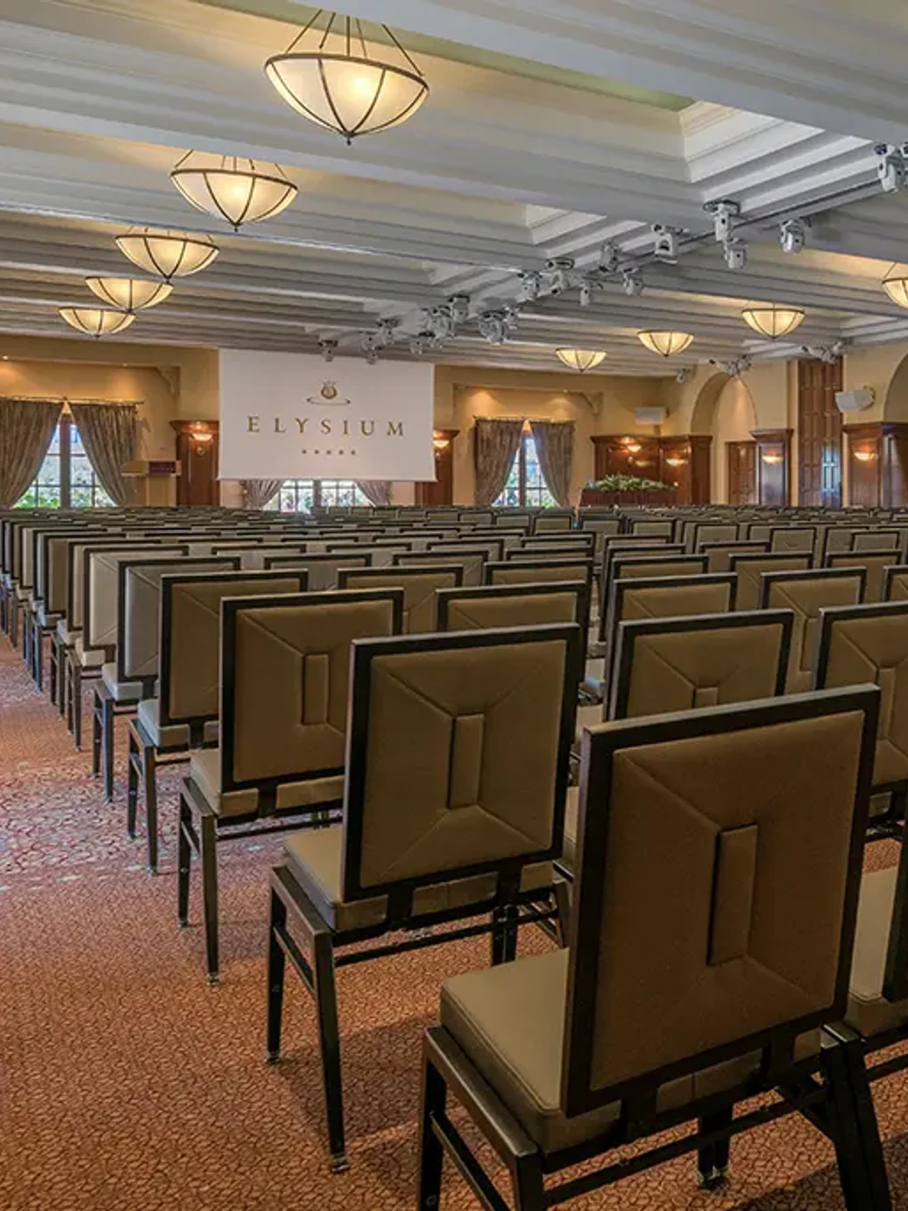 Basilica Theater Set Up